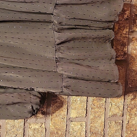 Old Navy Waist Defined Shine Mini Brown Shine Dress Size Medium Petite - Picture 9 of 11